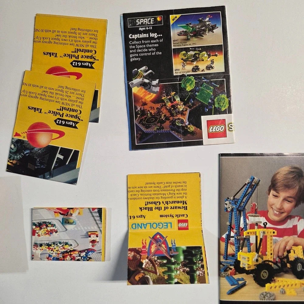 LEGO Vintage Catalog Lot Kids Multicolor Legoland Castle Space Technic 80s 90s